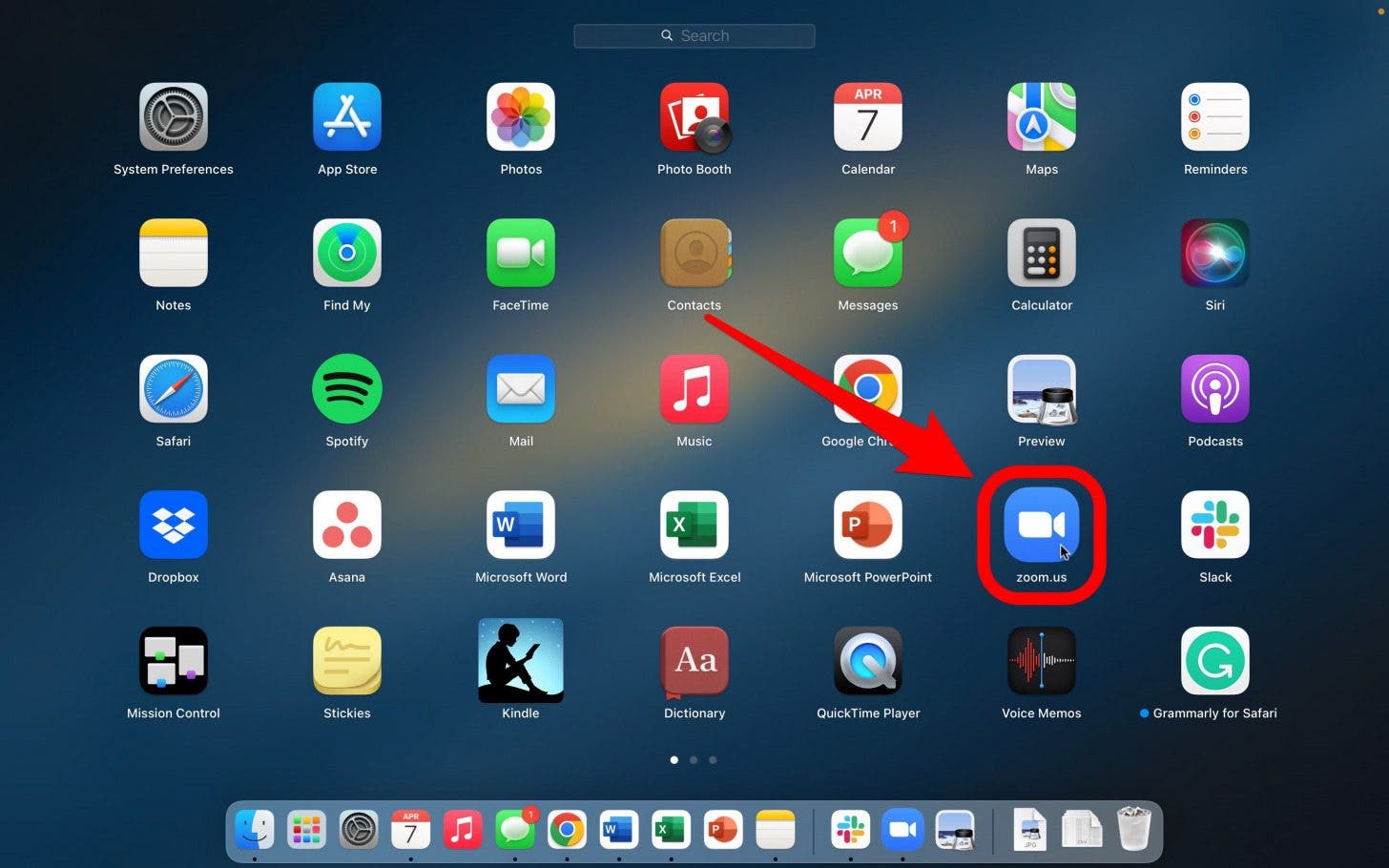 Open Zoom app to record a video
