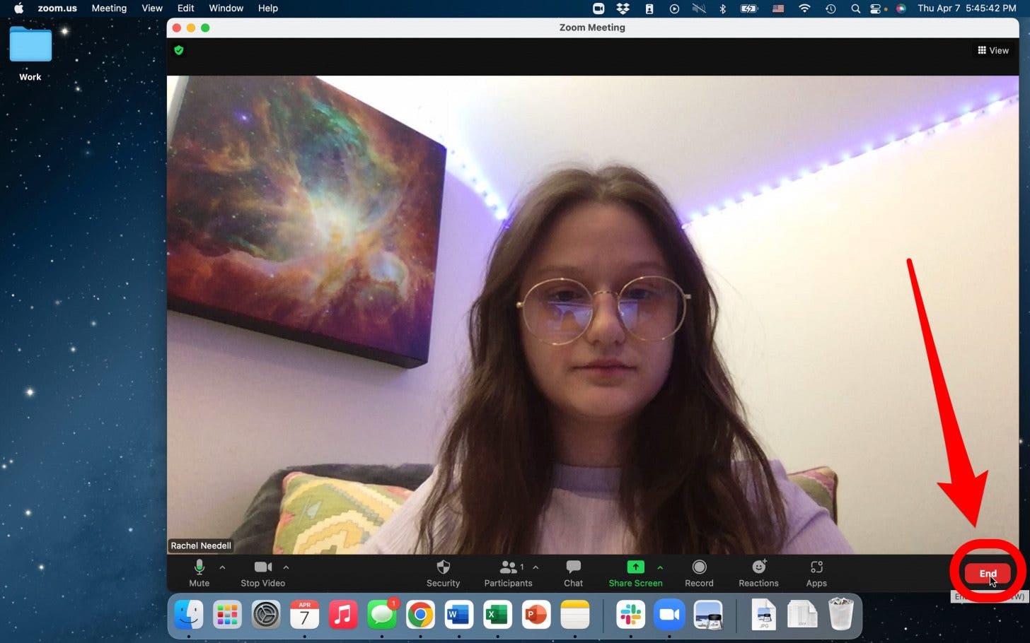 end zoom meeting