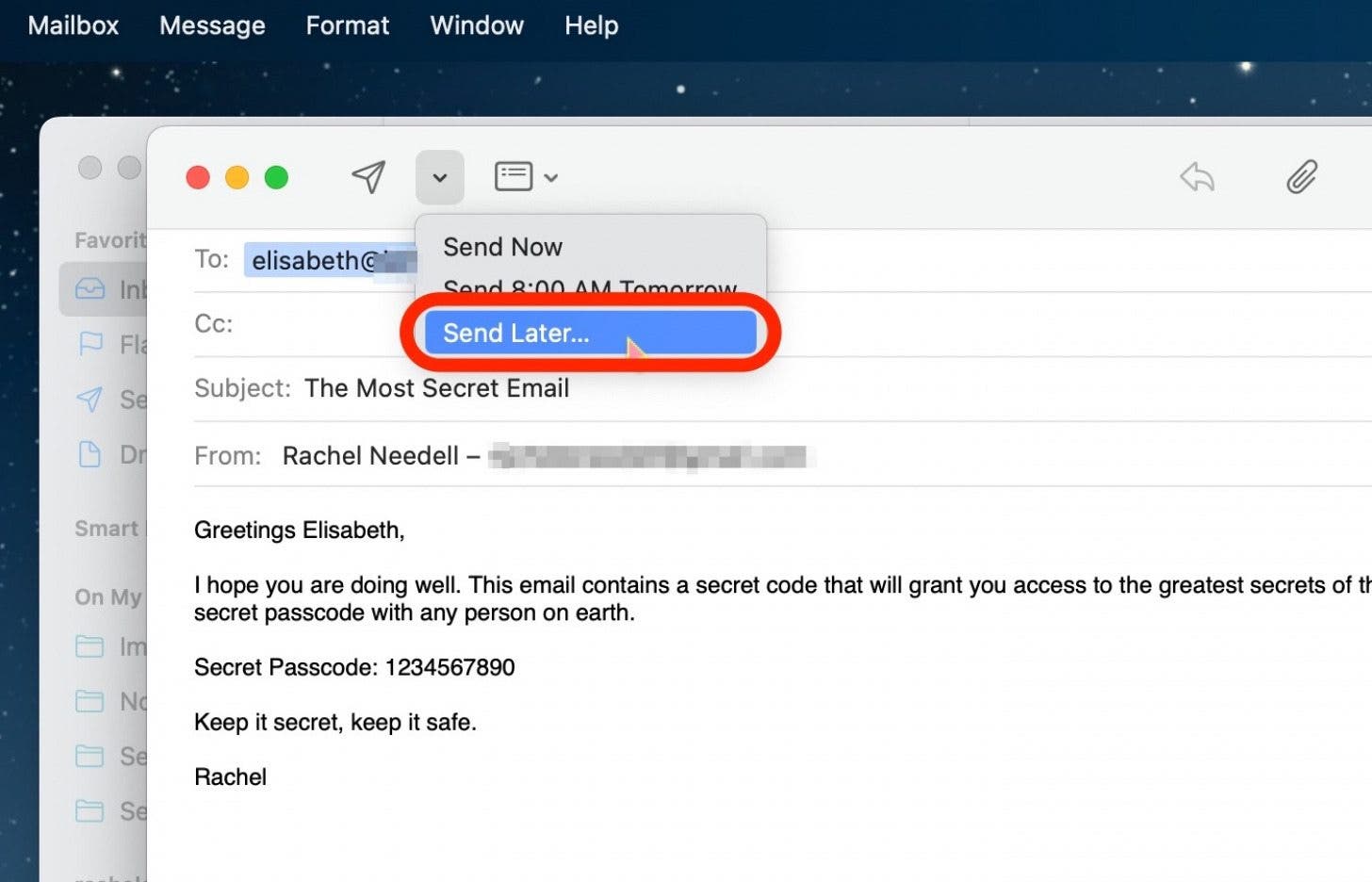 How to Schedule an Email in Apple Mail on Mac