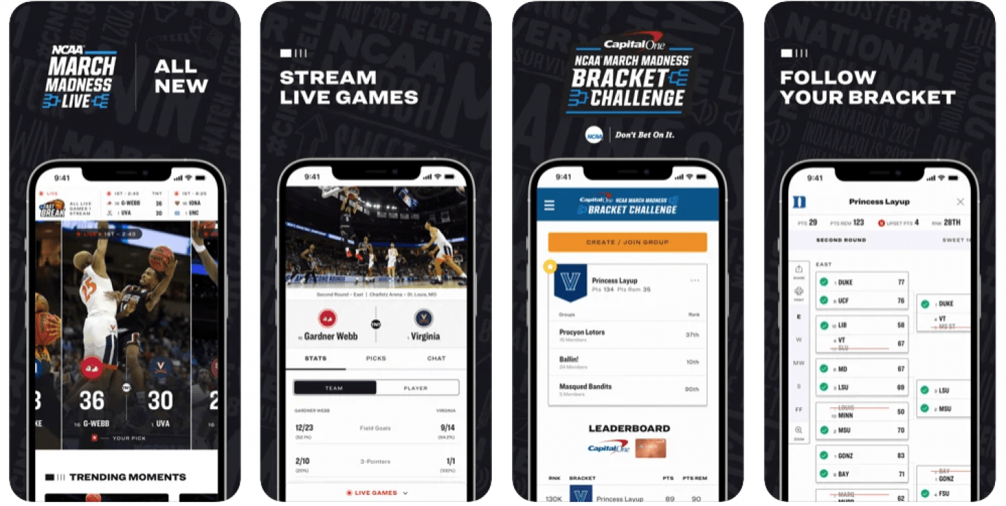 March madness brackets app t u b investing for beginners