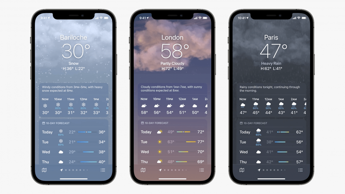 ios 15 weather app