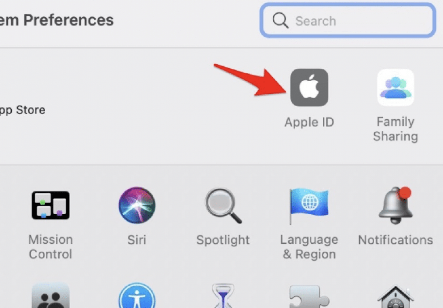 Sell MacBook: Click on Apple ID