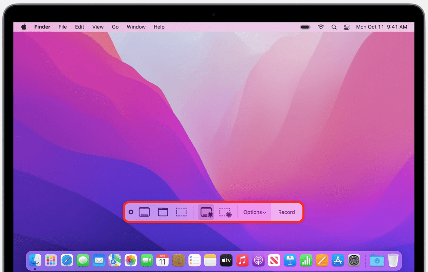 mac screen recording options