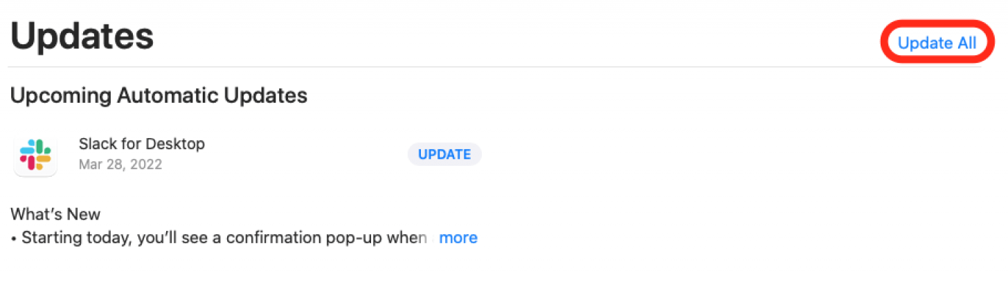 update mac apps