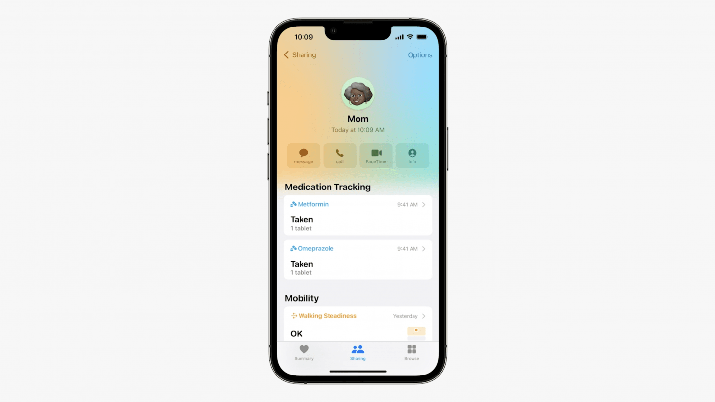 health app medications feature