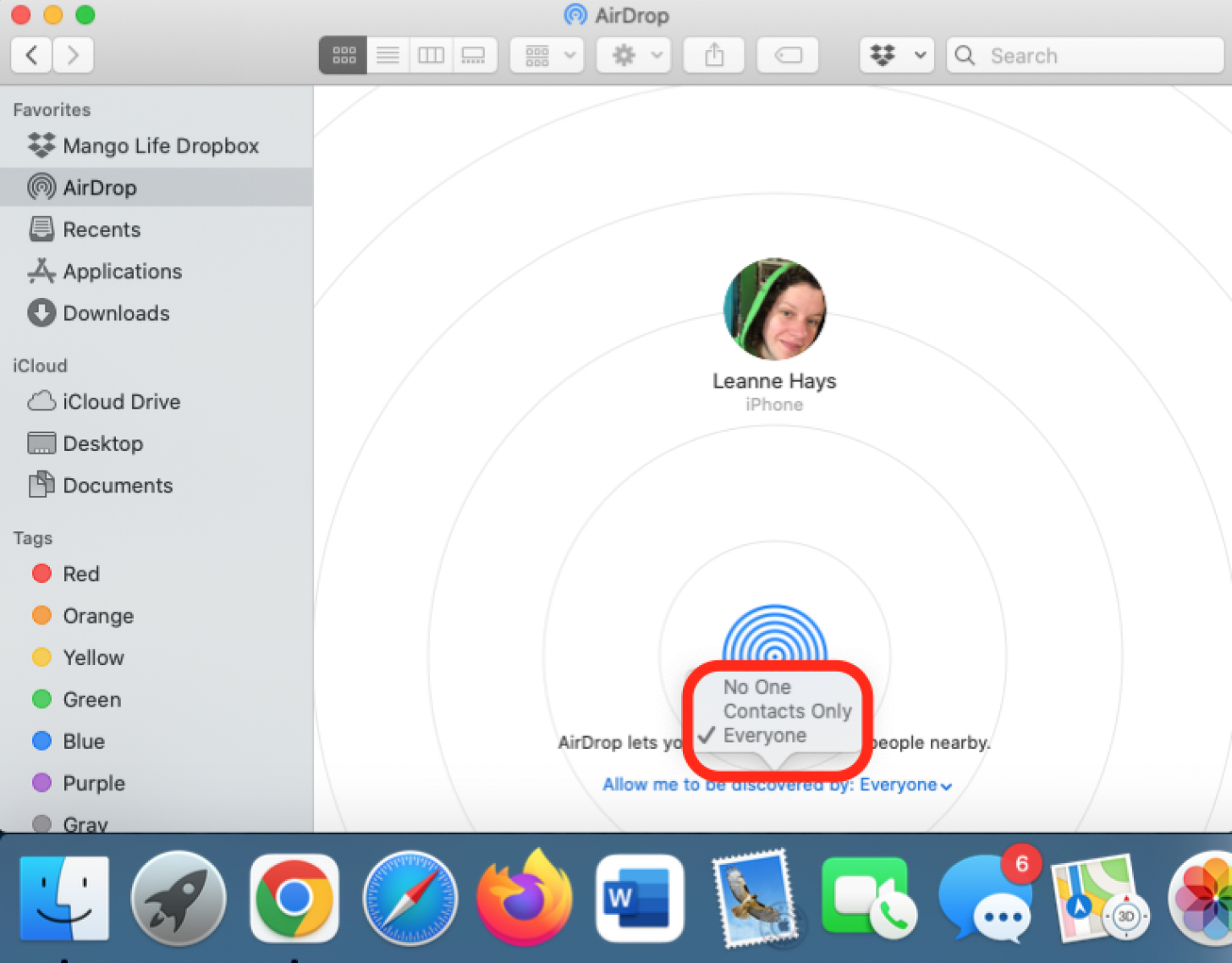 enable airdrop on macbook