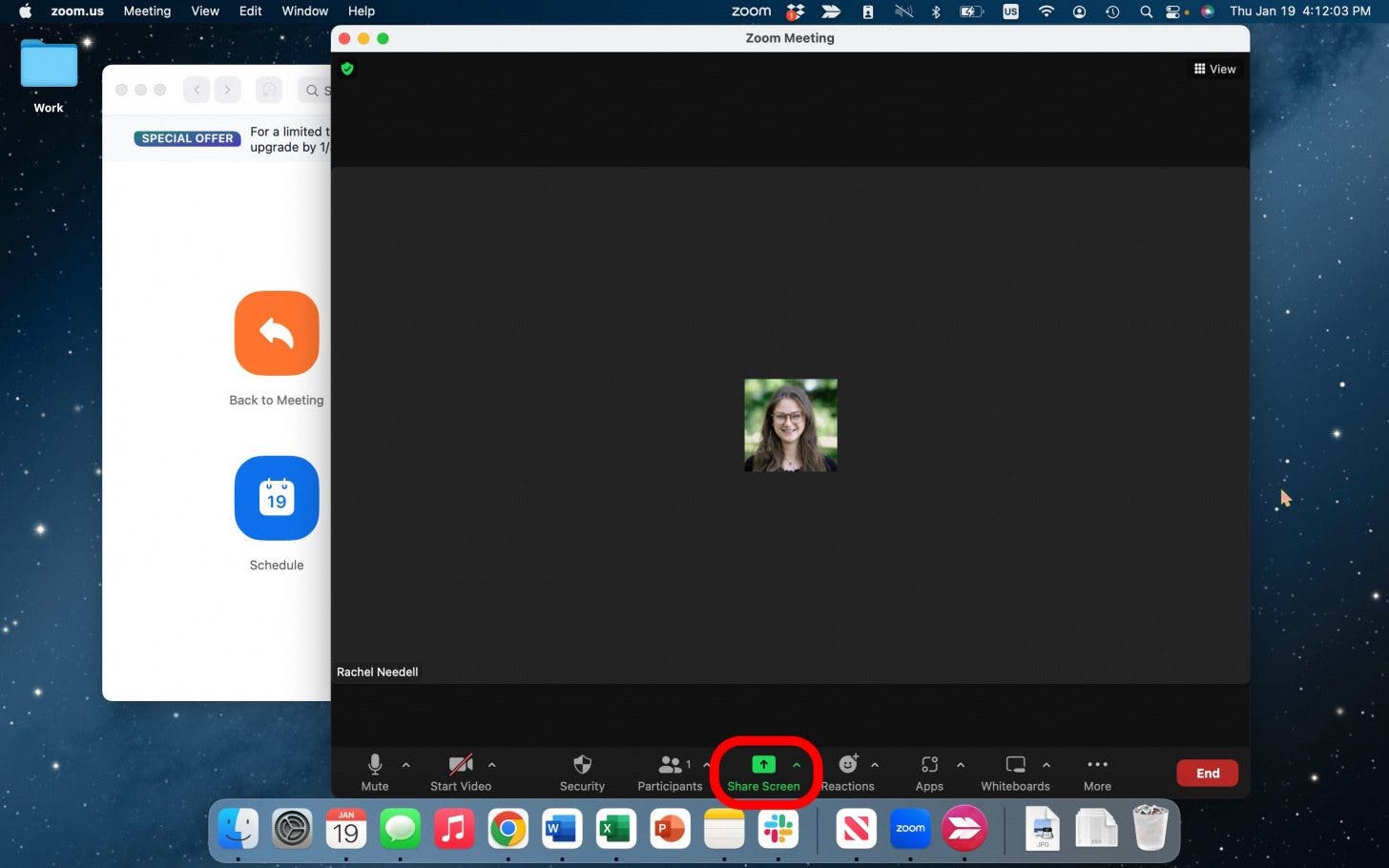 how to share screen in zoom presentation
