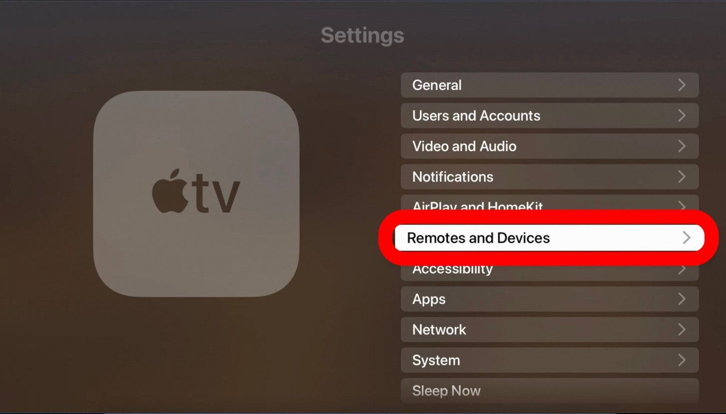 edit remote settings apple tv