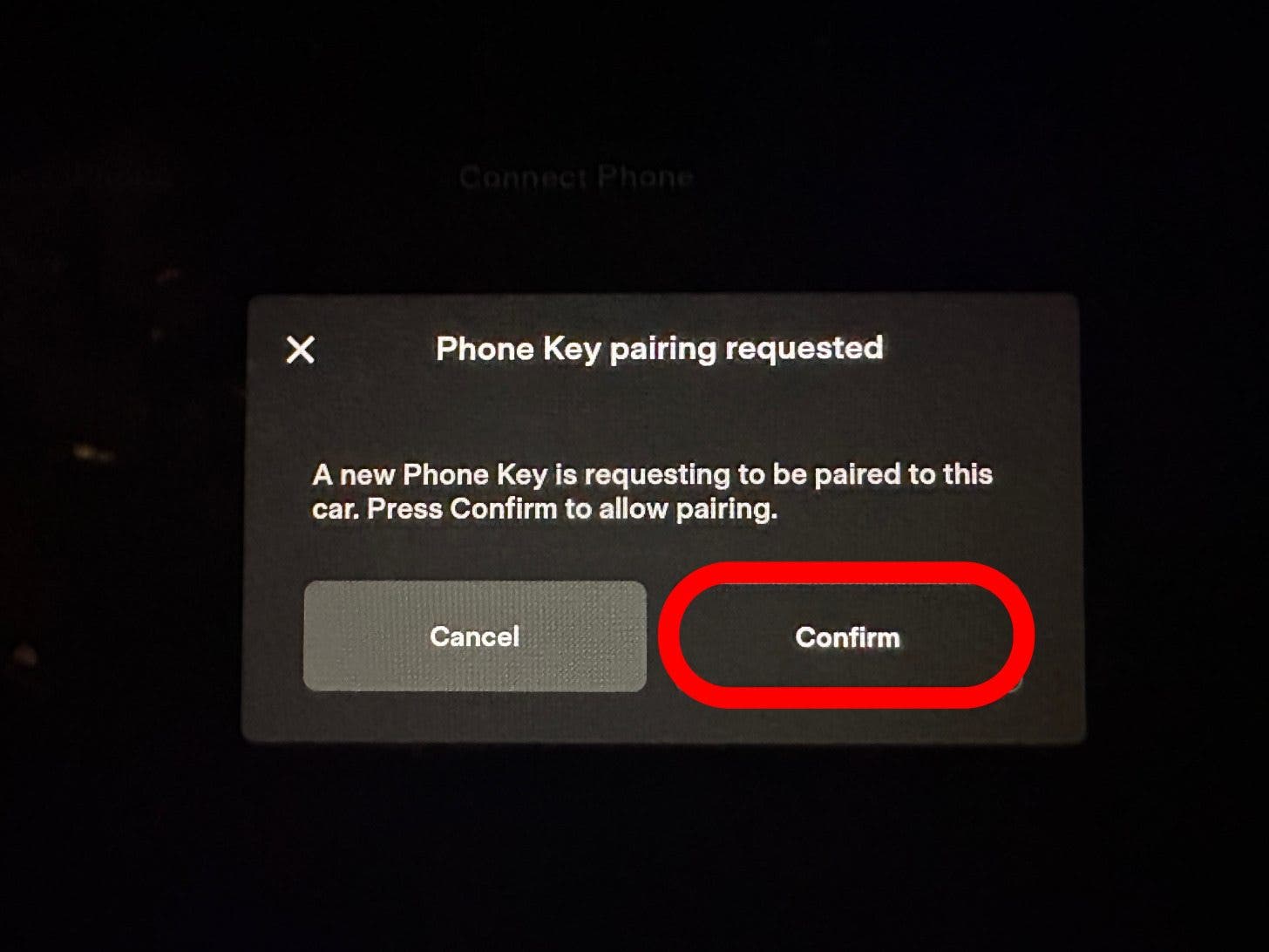 Tap Confirm.