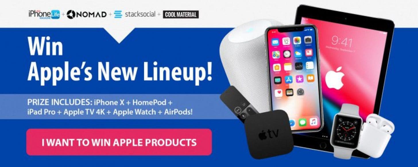 Win Apple's New Lineup! We're Giving Away an iPhone X, Apple Watch Series  3, and Much More