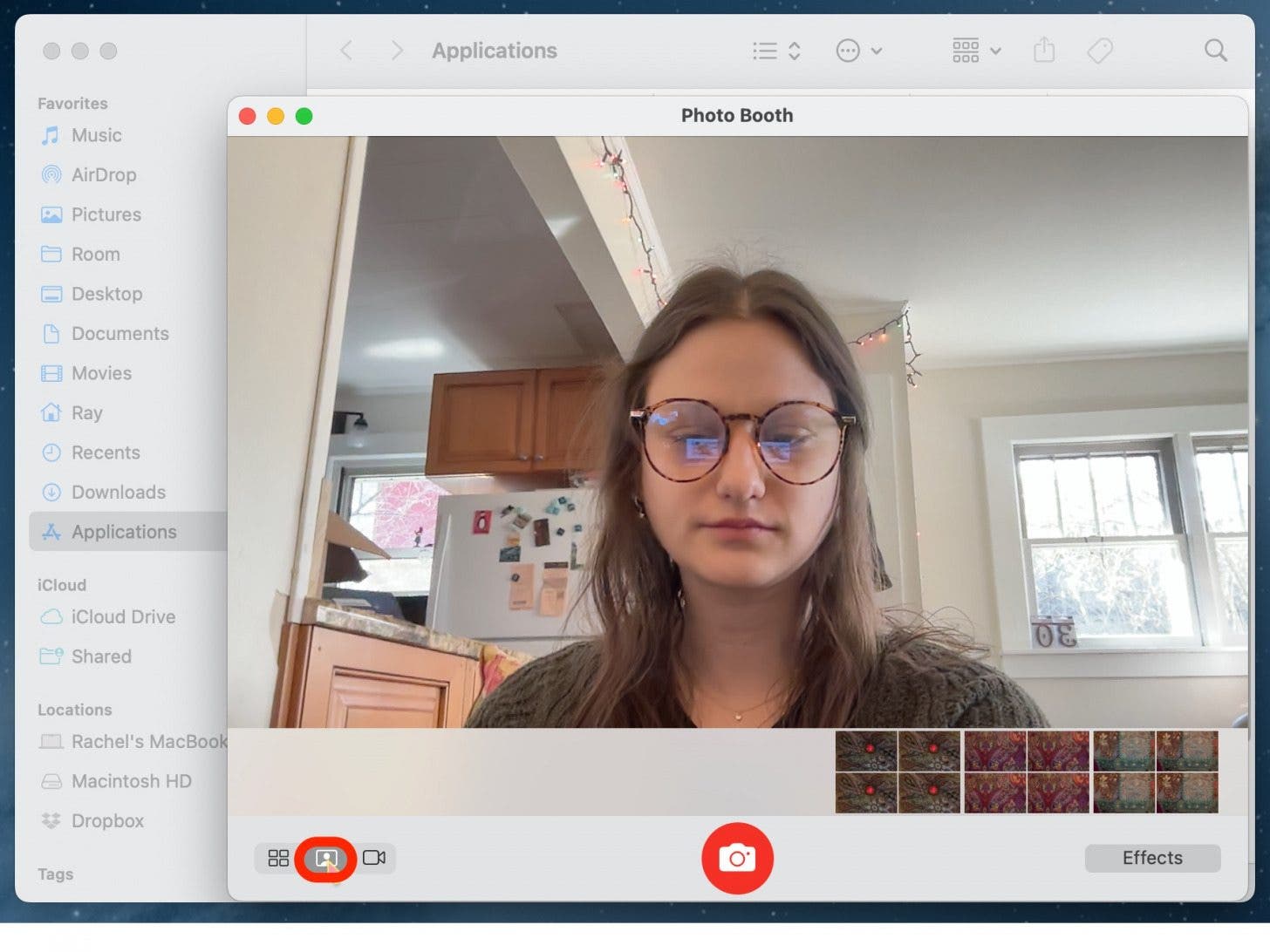 how to take a picture on macbook