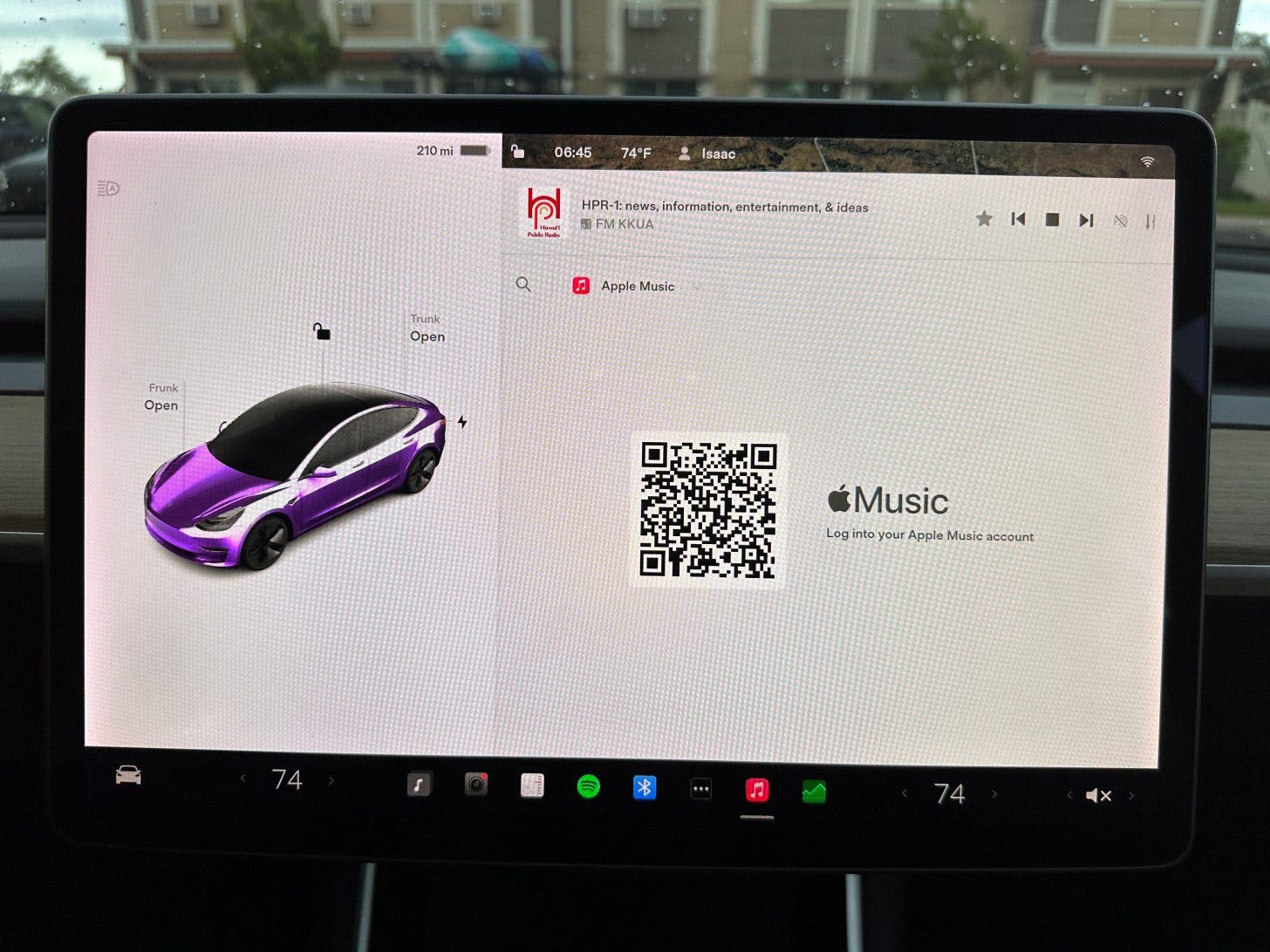You’ll see an Apple Music scan code or QR code.