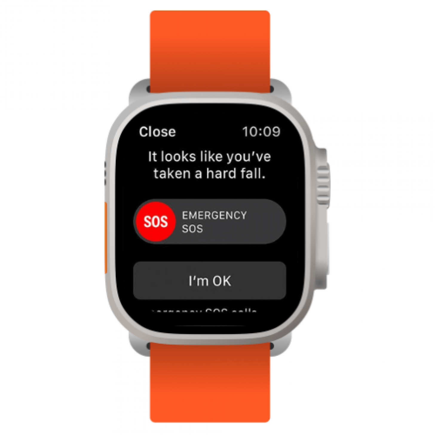 Fall alert store on apple watch
