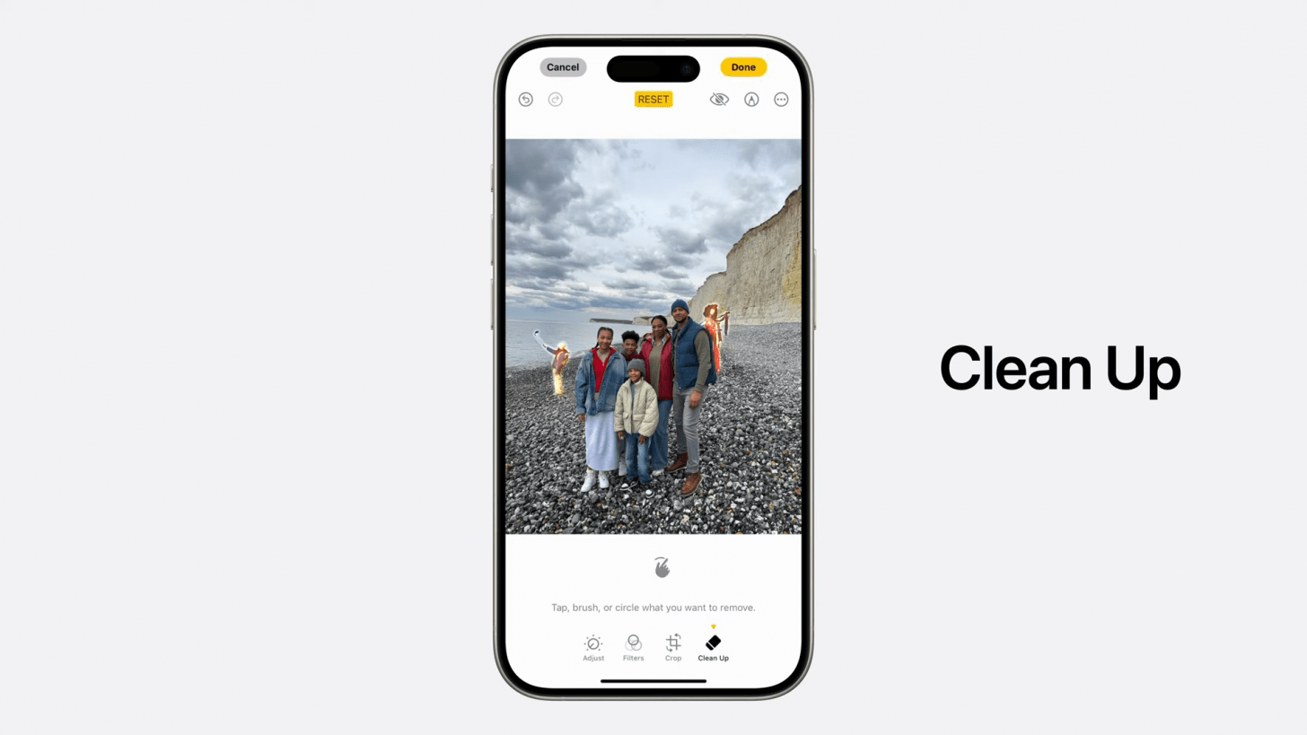 apple intelligence clean up
