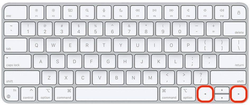 Switch between windows step 2.3 - Right or Left keys
