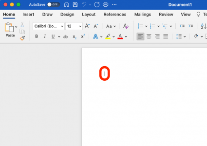 On your Mac, place your cursor in any field into which text can be typed.