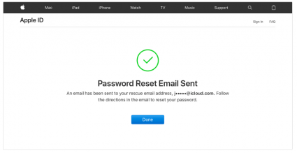 forgot apple id password
