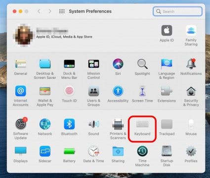 keyboard shortcut for mac notification center