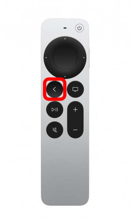 To exit the Control Center, press the Back button on your Siri remote.
