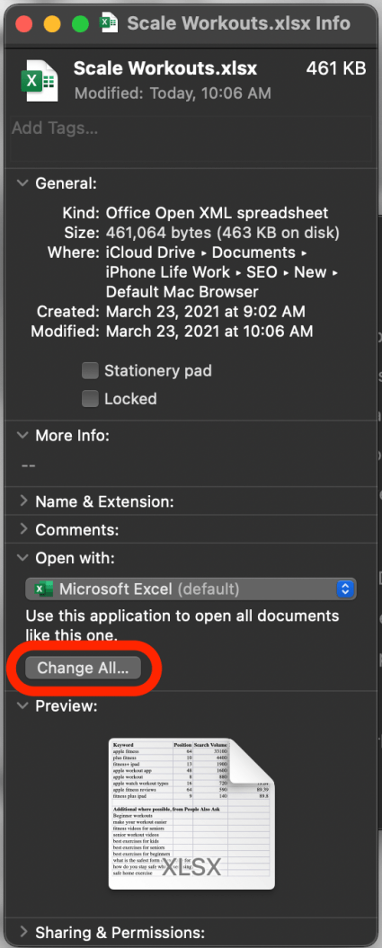 Click change all