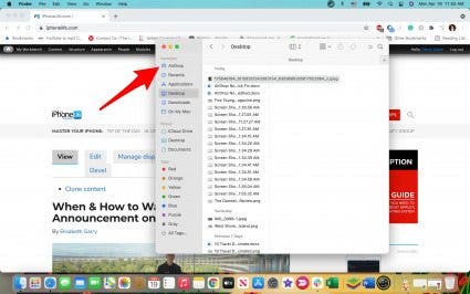 Click AirDrop.