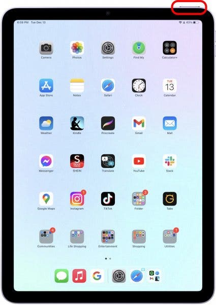 Top Button / Lock Button / Touch ID Button