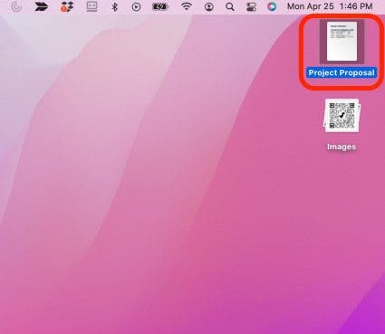 Convert Pages to PDF Step 1 - Double click pages file to convert