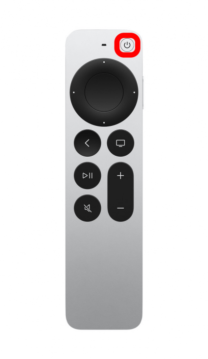siri remote power button