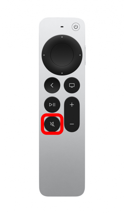 mute audio apple tv