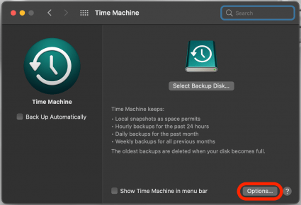 Click Options