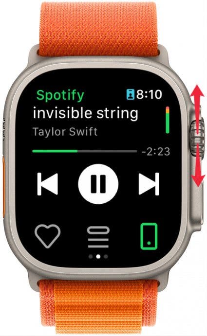 how to turn down volume on apple watch
