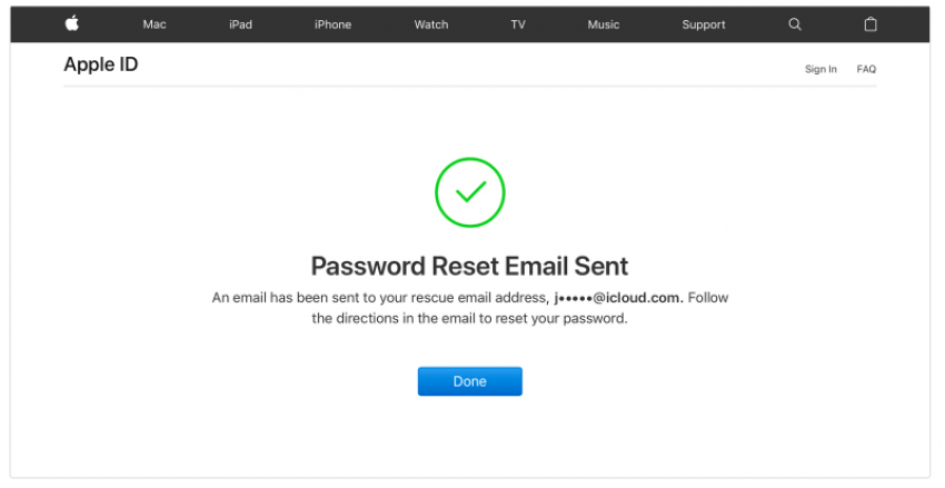 forgot apple id password
