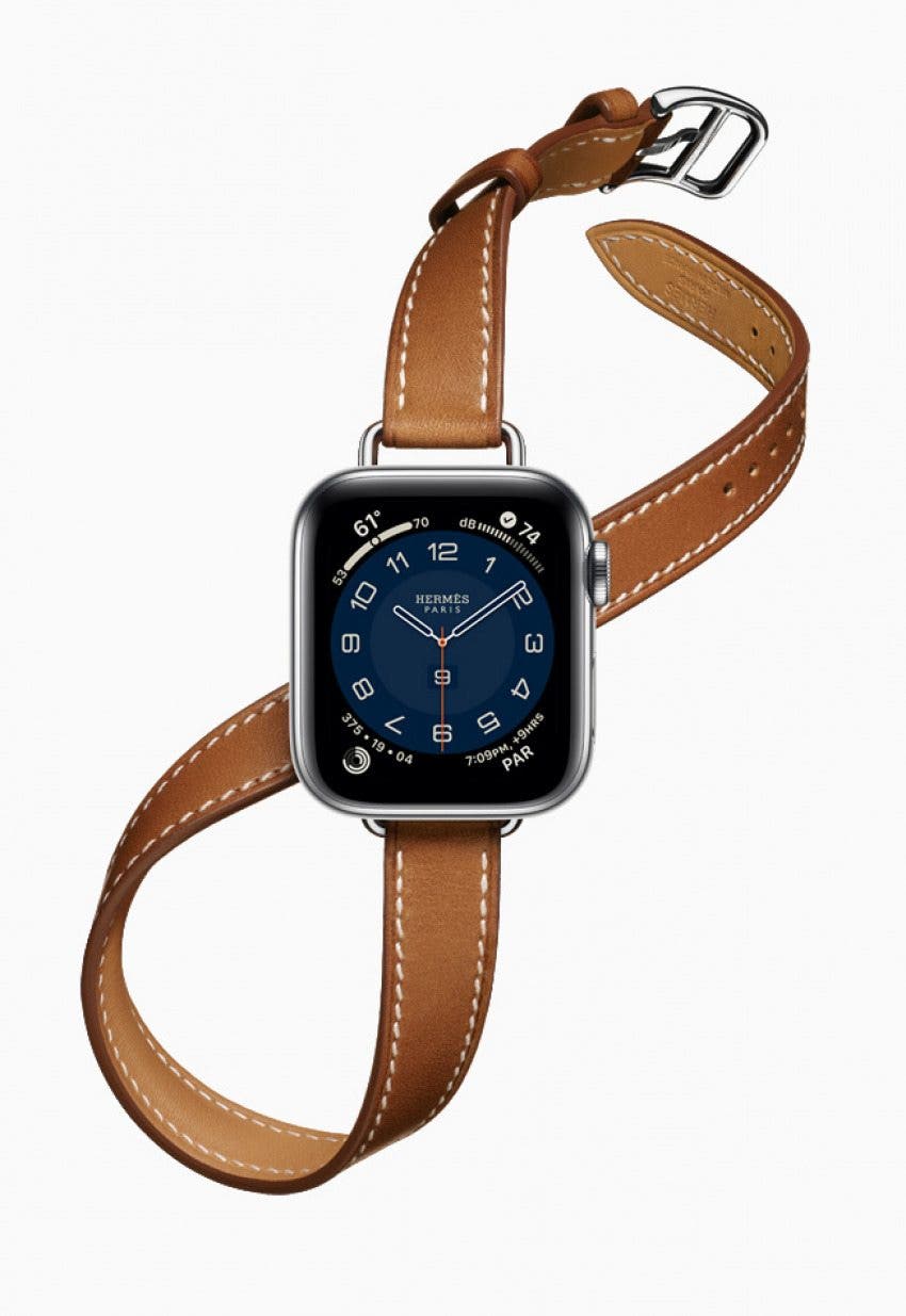 Apple Watch Leather Watch Band, Hermes - photo from Apple.com