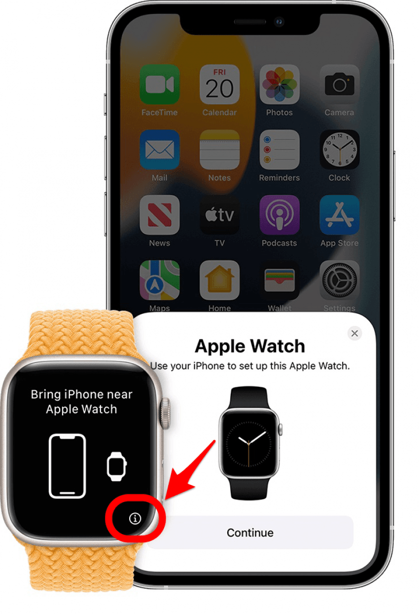 where's the i icon on apple watch, what the i icon on apple watch