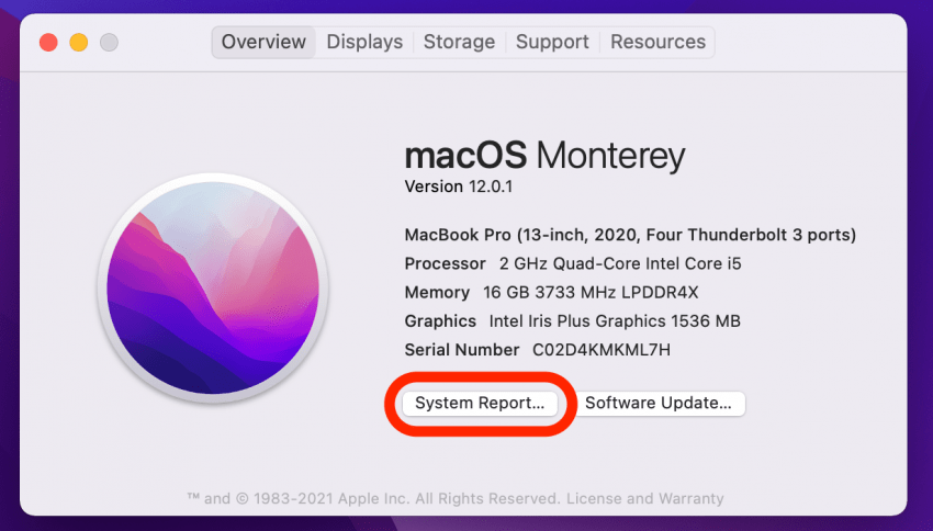 click system report if computer not recognizing iphone