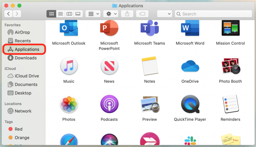 How to open applications on mac with finder