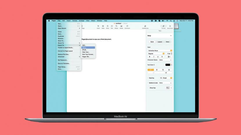 convert pages to word on mac convert pages to word on mac