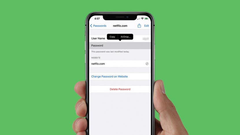 How to Share a Password Securely with AirDrop