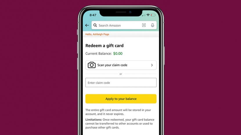 How to Redeem  Gift Card or Claim Code on iPhone or iPad