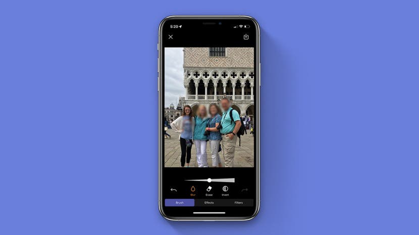 How to Blur a Picture or Part of a Picture on iPhone