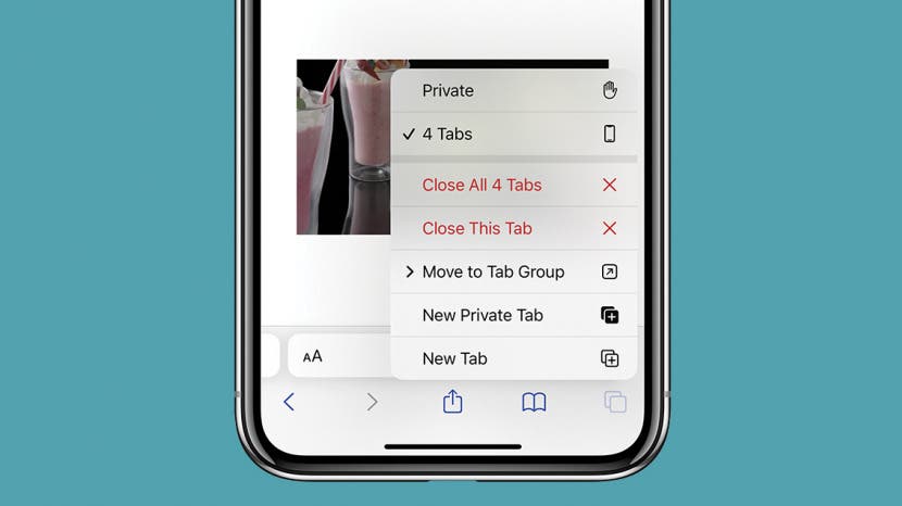 how to close safari tabs on iphone