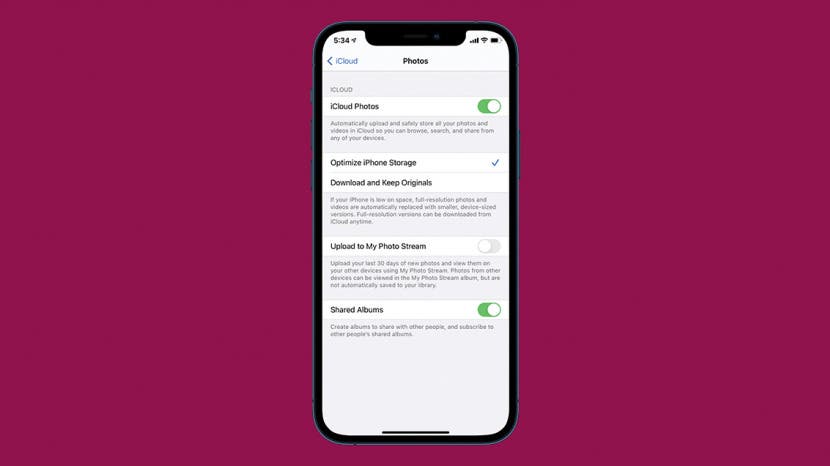 fix icloud photo sharing link