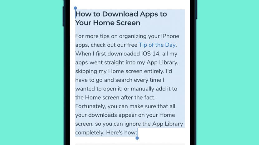 How to Cut & Paste on the iPhone Using 3 Finger Touch