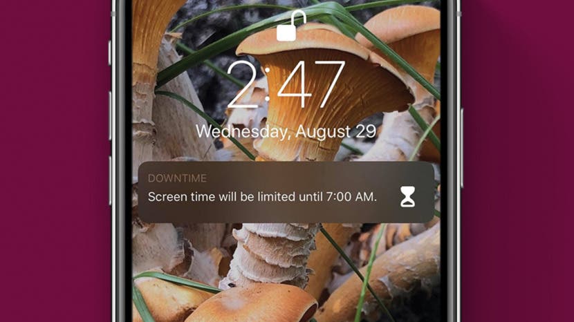 How To Set Downtime In Screen Time Settings On Your Iphone Ipad
