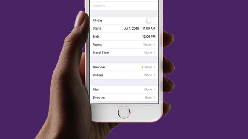 How to Create Events and Send Invites with the Calendar App on iPhone
