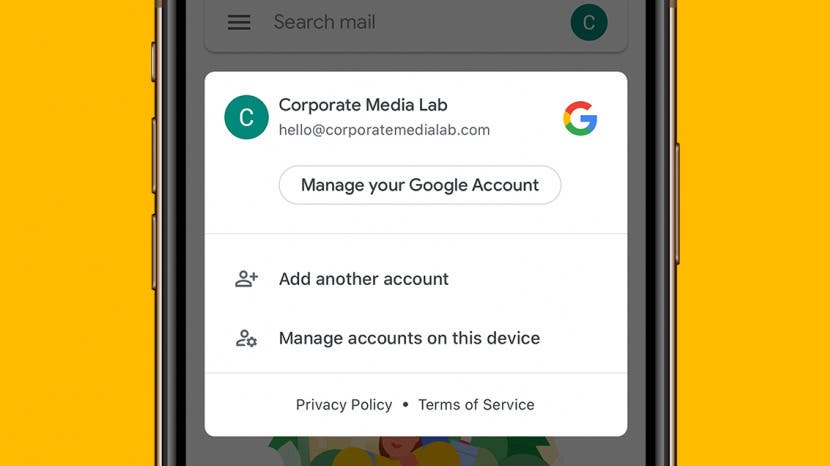 How many Google accounts can I add to my iPhone?