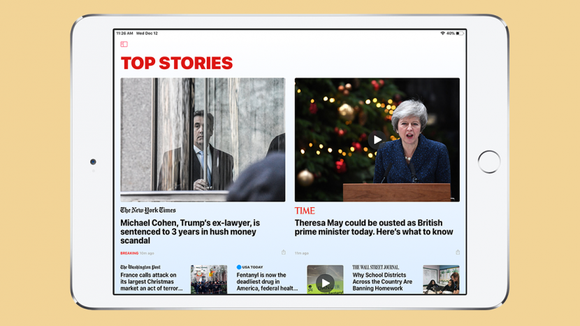 How To Hide The Sidebar In The Ipad News App When In Landscape Mode