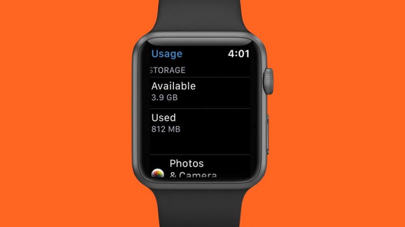 Storage space 2025 on apple watch