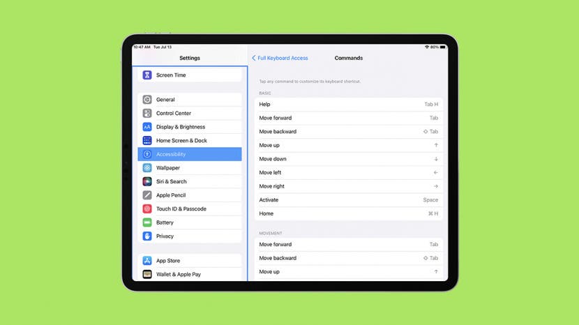 safari ipad keyboard shortcuts