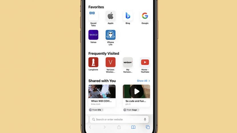 open new tab safari shortcut